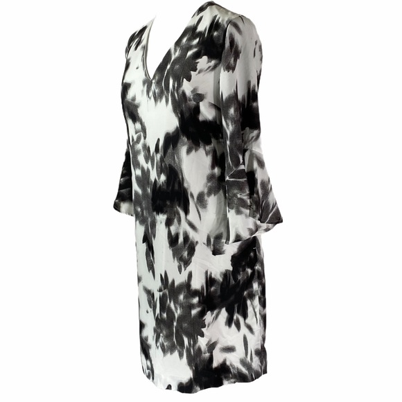 Banana Republic floral bell sleeve shift dress M - Picture 3 of 7